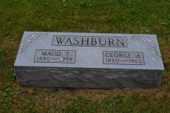 Maud (Tingle) and George Alvin Washburn, English Cemetery, English, Kentucky. Alvin was the son of Samuel Washburn