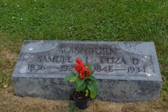 Samuel and Eliza (Gullion) Washburn, English Cemetery, English, Kentucky. Samuel was the son of John and Sarah (Davis) Washburn