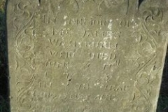 James Washburn 1672-1749 First Cemetery, Bridgewater, Plymouth Co., MA, son of John Washburn and Elizabeth Mitchell